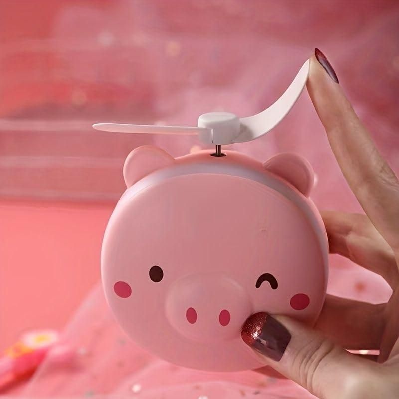 PiggyGlow™ LED Mirror Pocket Fan